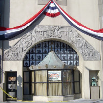 GRAUMAN CHINESE set - Sculpture of side panels and decorative entrance panels. Plaster production