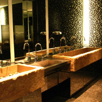 HOTEL W in Montreal, 2004 - Sculpture of (8) washing basins, armed cement.