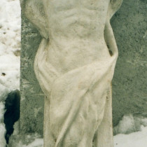 One Way Out 2001 – Sculpture de cariatide en argile, moulée et produite en plâtre