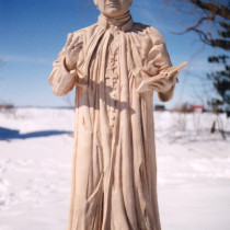 Statue du Père Antoine Marie Claret, fondateur de l’ordre des clarétains 1998 - Sculpture en argile, moulée et produite en plâtre. Hauteur 42 po.