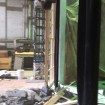 OVAL OFFICE CAR CRASH TEST - after impact debris showing the remaining walls to be exactly as desired effect